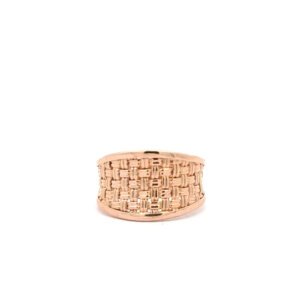 Anillo Tejido a Mano Oro 18K